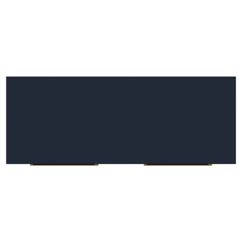 Napoli Deep Blue 1200mm Floor Standing Vanity Unit for Countertop Basins with 4 Drawers and Brushed Brass Handles Top View