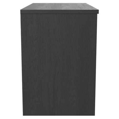 Montego Graphite Grey 800mm Wall Mounted Vanity Unit for Countertop Basins with 2 Drawers Side View
