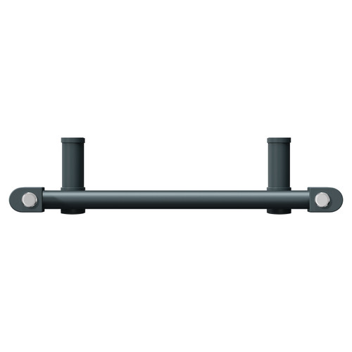 Pizarro Anthracite 800mm x 400mm Straight Heated Towel Rail Top View