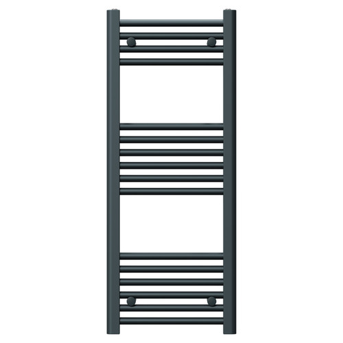 Pizarro Anthracite 1000mm x 400mm Straight Heated Towel Rail Front View