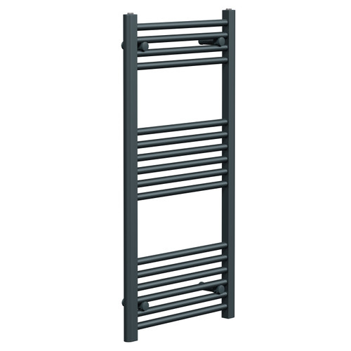 Pizarro Anthracite 1000mm x 500mm Straight Heated Towel Rail Left Hand View