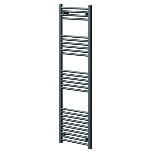 Pizarro Anthracite 1600mm x 500mm Straight Heated Towel Rail Right Hand View