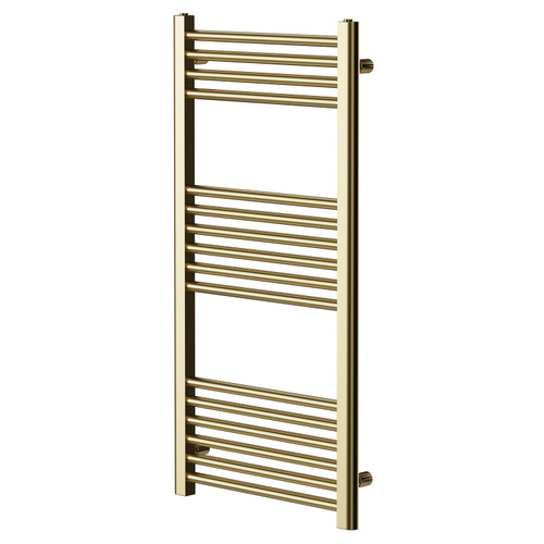 Colore Brushed Brass 1600mm x 400mm Straight Electric Heated Towel Rail -  Wholesale Domestic