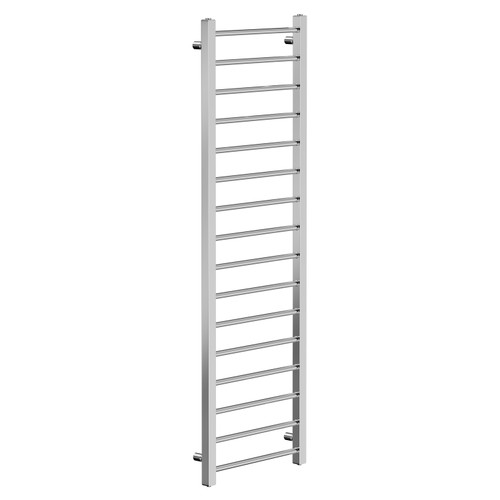 Cohen Chrome 1600mm x 500mm Straight Heated Towel Rail Left Hand View