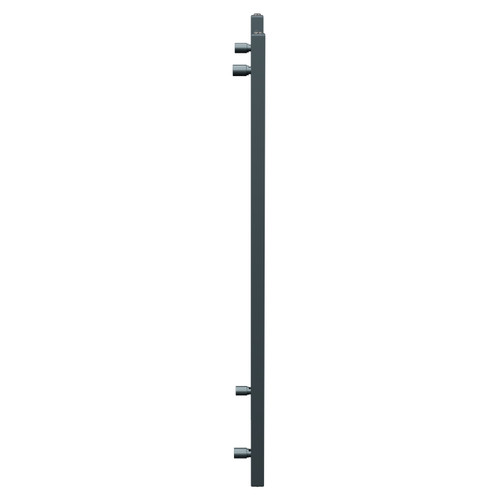 Cohen Anthracite 1200mm x 500mm Straight Heated Towel Rail Side View