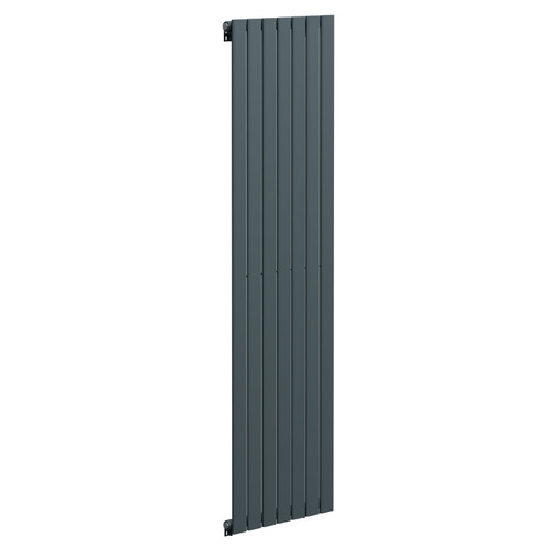 Hudson Anthracite 1800mm x 528mm Single Panel Radiator Left Hand View Hudson Anthracite 1800mm x 528mm Single Panel Radiator Left Hand View