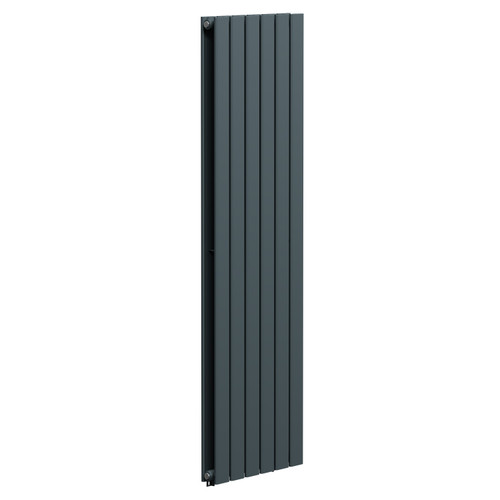 Hudson Anthracite 1600mm x 452mm Double Panel Radiator Left Hand View