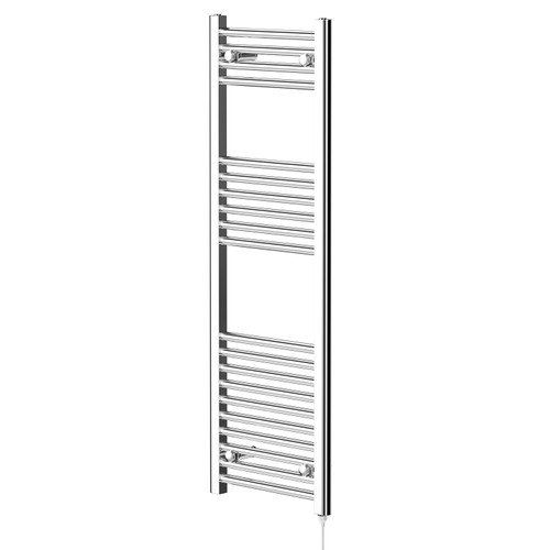 Pizarro Chrome 1200mm x 400mm Straight Electric Heated Towel Rail Right Hand View