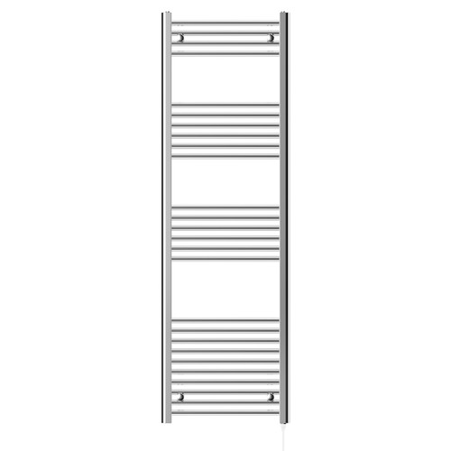Pizarro Chrome 1600mm x 500mm Straight Electric Heated Towel Rail Front View