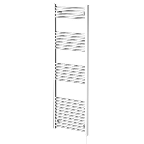 Pizarro Chrome 1600mm x 600mm Straight Electric Heated Towel Rail Right Hand View
