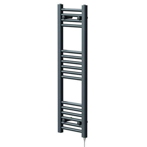 Pizarro Anthracite 1000mm x 300mm Straight Electric Heated Towel Rail Right Hand View