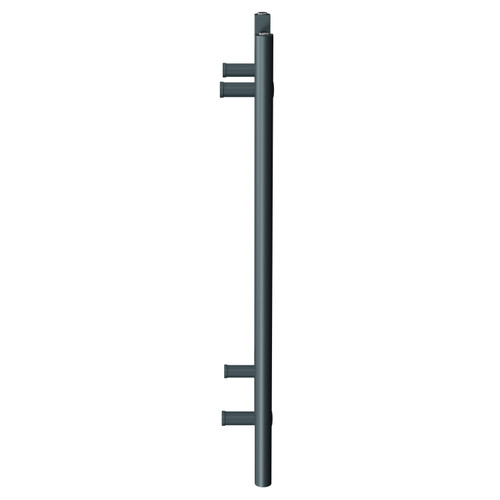 Pizarro Anthracite 800mm x 400mm Straight Electric Heated Towel Rail Side View