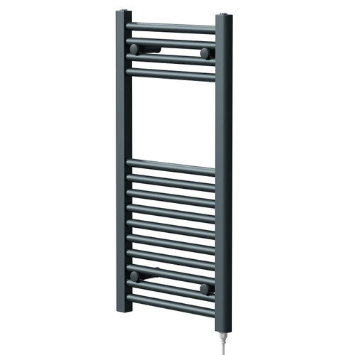 Pizarro Anthracite 800mm x 400mm Straight Electric Heated Towel Rail Right Hand View