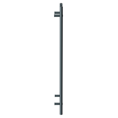 Pizarro Anthracite 1200mm x 400mm Straight Electric Heated Towel Rail Side View