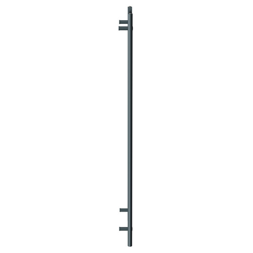 Pizarro Anthracite 1600mm x 500mm Straight Electric Heated Towel Rail Side View