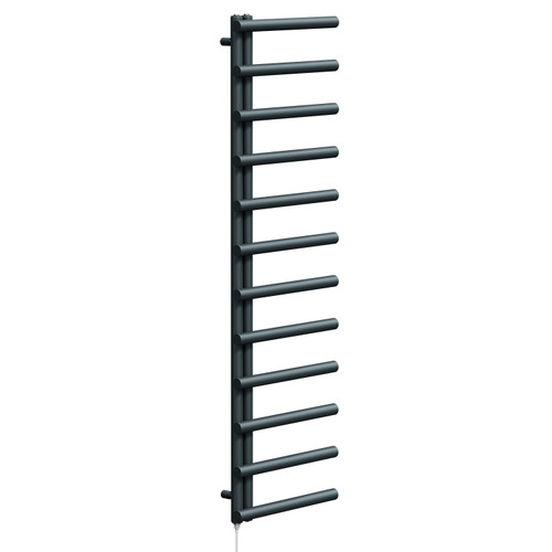 Mason Anthracite 1750mm x 500mm Designer Electric Heated Towel Rail Left Hand Side View