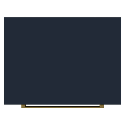 Napoli Deep Blue 500mm Floor Standing Vanity Unit for Countertop Basins with 2 Drawers and Brushed Brass Handles View from Top