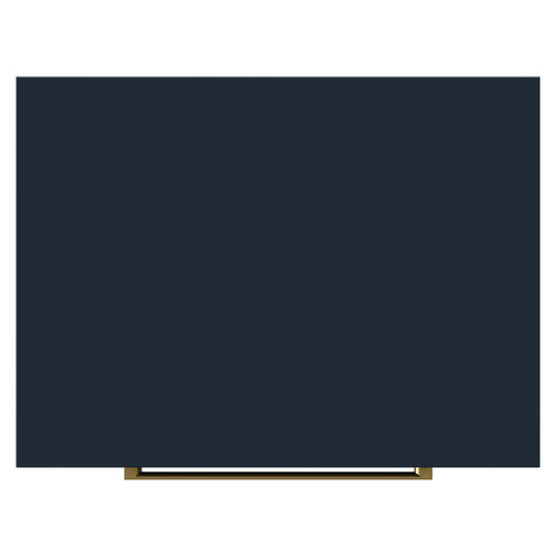 Napoli Deep Blue 600mm Floor Standing Vanity Unit for Countertop Basins with 2 Drawers and Brushed Brass Handles View from Top