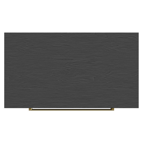 Napoli Nero Oak 800mm Floor Standing Vanity Unit for Countertop Basins with 2 Drawers and Brushed Brass Handles View from Top