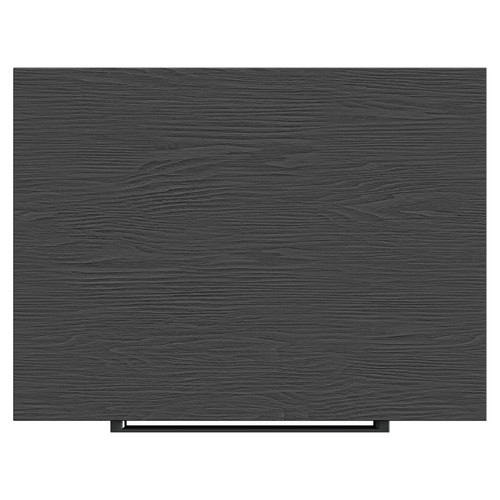 Napoli Nero Oak 600mm Wall Mounted Vanity Unit for Countertop Basins with 2 Drawers and Gunmetal Grey Handles View from Top