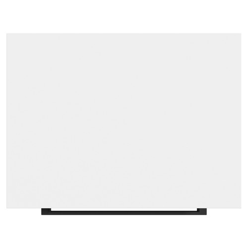 Napoli Gloss White 500mm Floor Standing Vanity Unit for Countertop Basins with 2 Drawers and Matt Black Handles View from Top