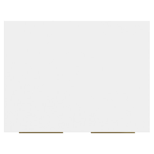 Napoli Gloss White 600mm Floor Standing Vanity Unit for Countertop Basins with 2 Doors and Brushed Brass Handles View from Top