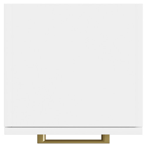Napoli Gloss White 350mm x 1600mm Wall Mounted Tall Storage Unit 