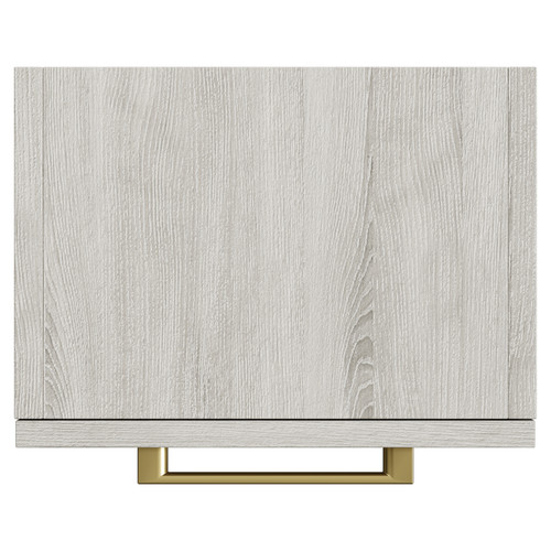 Napoli Molina Ash 350mm Wall Mounted Side Cabinet with Single Door and Brushed Brass Handle View from Top
