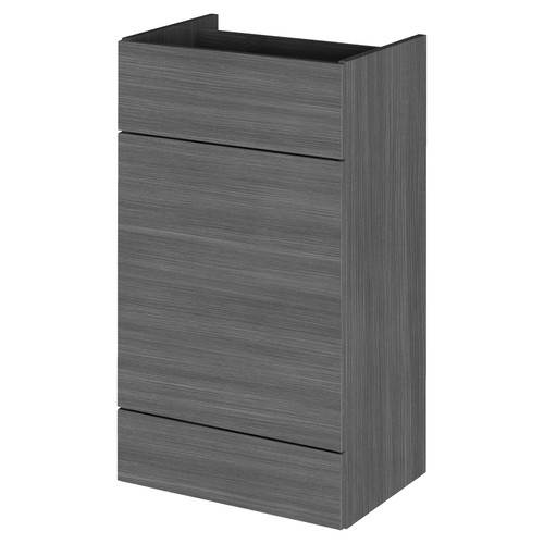 Hudson Reed Fusion Anthracite Woodgrain 500mm Toilet Unit - OFF546 Main Image