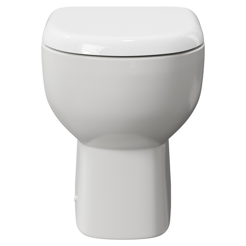 RAK Tonique Back to Wall Toilet Pan with Soft Close Seat Front View