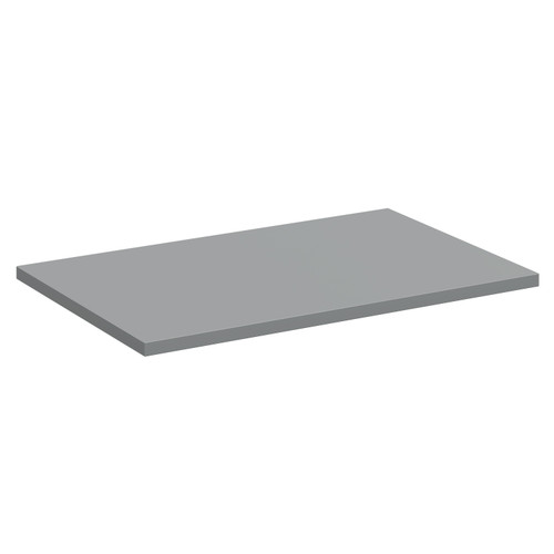 Avant Satin Grey 605mm x 390mm x 18mm MFC Laminate Worktop Left Hand View