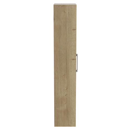 Horizon Autumn Oak 350mm x 1433mm Wall Mounted Tall Storage Unit with Single Door Side View
