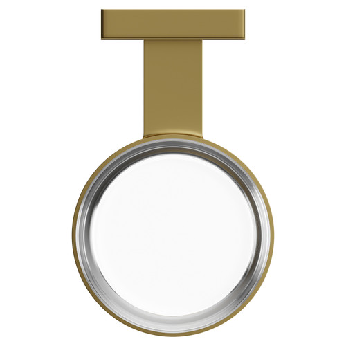 Colore Vector Brushed Brass and Glass Wall Mounted Bathroom Tumbler Top View