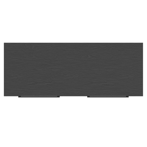 Napoli Nero Oak 1200mm Wall Mounted Vanity Unit for Countertop Basins with 4 Drawers and Matt Black Handles Top View