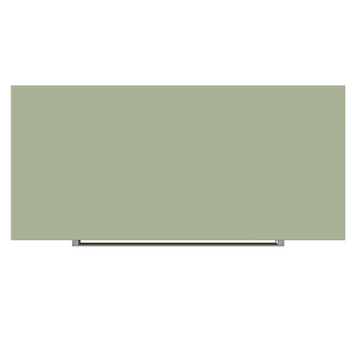 Napoli 390 Olive Green 800mm Floor Standing Vanity Unit for Countertop Basins with 2 Drawers and Polished Chrome Handles Top View