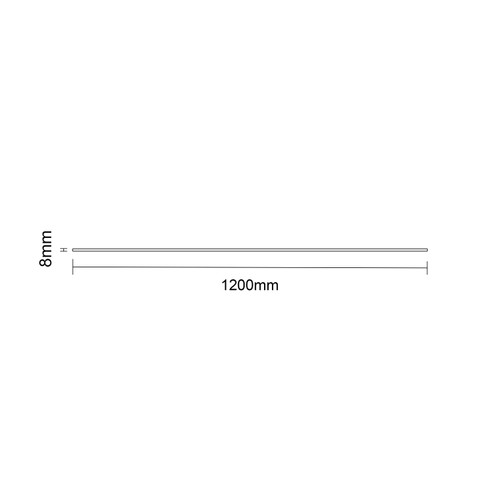 Pacco 8mm Clear with Black Printed Crittall Frame 1950mm x 1200mm Walk In Shower Glass Top View