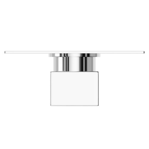 Cubix Polished Chrome Concealed Twin Thermostatic Shower Valve with Diverter - 2 Outlets Top View