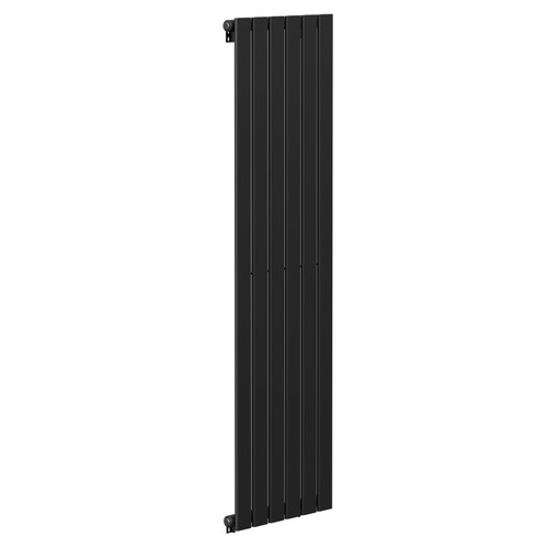 Colore Hudson Matt Black 1600mm x 452mm Single Panel Radiator Left Hand View