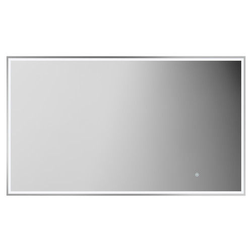 Madison Polished Chrome 1200mm x 700mm Illuminated Dimmable LED Mirror with Demister and Touch Sensor Front View