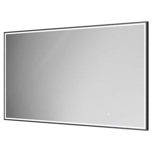 Colore Madison Matt Black 1400mm x 800mm Illuminated Dimmable LED Mirror with Demister and Touch Sensor Right Hand View