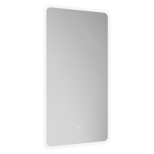 Pinehurst 400mm x 700mm Illuminated Dimmable LED Mirror with Demister and Touch Sensor Left Hand View