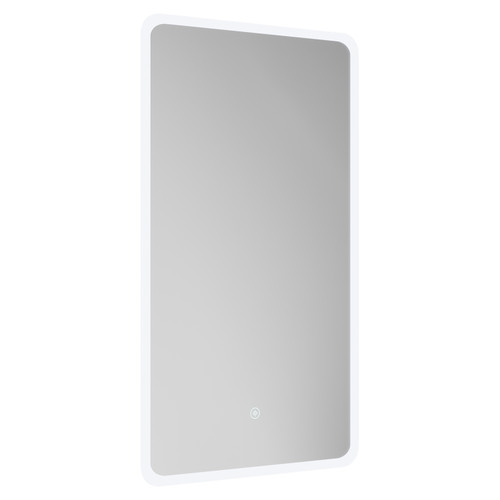 Pinehurst 400mm x 700mm Illuminated Dimmable LED Mirror with Demister and Touch Sensor Left Hand View
