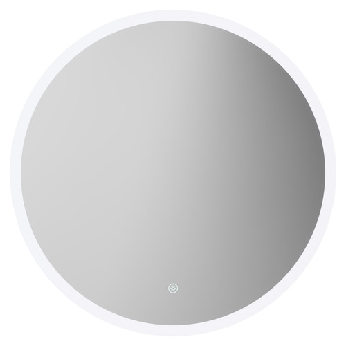 Camargo 600mm Round Illuminated Dimmable LED Mirror with Demister and Touch Sensor Front View