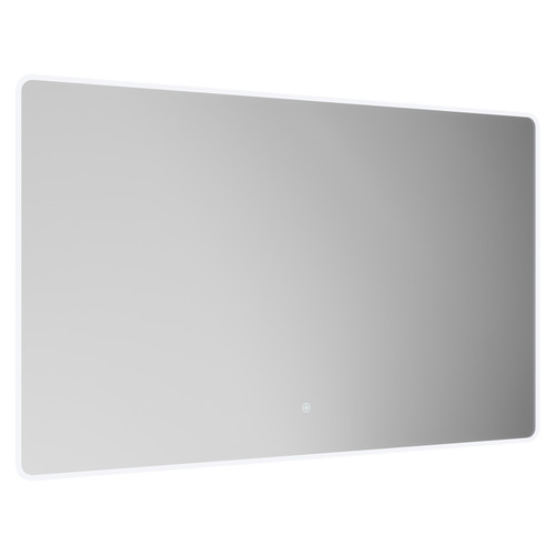 Boston 1200mm x 700mm Illuminated Dimmable LED Mirror with Demister and Touch Sensor and Shaver Socket Left Hand View