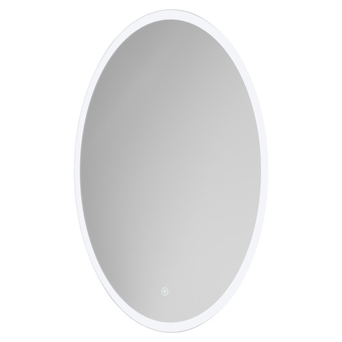 Yeamas 500mm x 700mm Oval Illuminated Dimmable LED Mirror with Demister and Touch Sensor Right Hand View