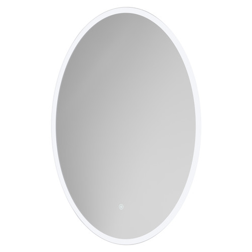 Yeamas 600mm x 800mm Oval Illuminated Dimmable LED Mirror with Demister and Touch Sensor Right Hand View