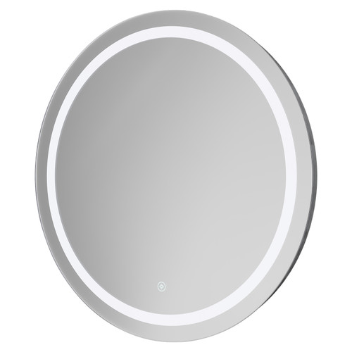 Dallas 600mm Round Bluetooth Illuminated Dimmable LED Mirror with Demister and Touch Sensor Right Hand View