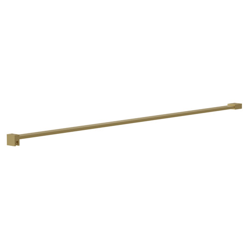 Colore 8mm/10mm Brushed Brass Flat Support Bar Left Hand View