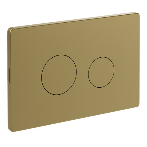 Alford 1500mm Steel Straight Single Ended Bathroom Suite including Brushed Brass Flush Plate Back to Wall Toilet and Metallic Slate Vanity Unit with Countertop Basin Flush Plate