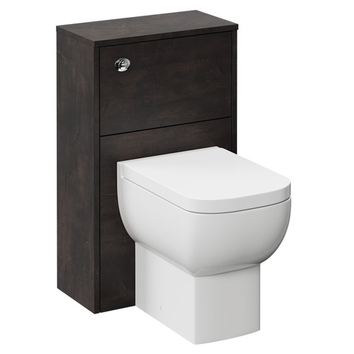 Barton 1700mm x 800mm Slim Edge Straight Single Ended Bathroom Suite including Metallic Slate Furniture Set with Slim Edge Basin Toilet